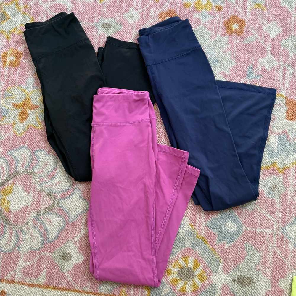 Lot of 3 Hanna Anderson 130 Sz 8 Flare Active MadeToStretch Leggings